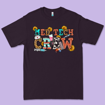 Med Tech Crew Premium Tee Designed By Oliviacreatesart