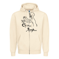 Sandshell grr argh Zipper Hoodie - baoMotion