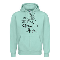 Seafoam grr argh Zipper Hoodie - baoMotion