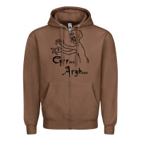 Chestnut grr argh Zipper Hoodie - baoMotion