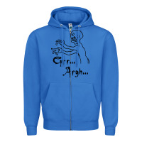 True Royal grr argh Zipper Hoodie - baoMotion