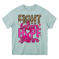 Arona Fight believe hope survive Cancer Awareness Heavy Core Tee - HowdyJamesFarm