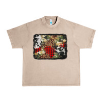 French Oak army cowhide leopard Christmas Urban Heavy Tee - Jasminsmagicworld