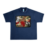 Navy army cowhide leopard Christmas Urban Heavy Tee - Jasminsmagicworld