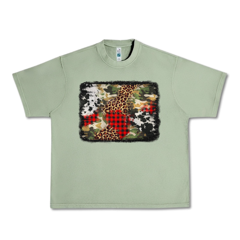 Army Cowhide Leopard Christmas Urban Heavy Tee by Jasminsmagicworld | Teevron