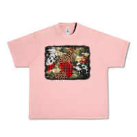Salmon army cowhide leopard Christmas Urban Heavy Tee - Jasminsmagicworld
