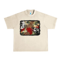 Sandshell army cowhide leopard Christmas Urban Heavy Tee - Jasminsmagicworld