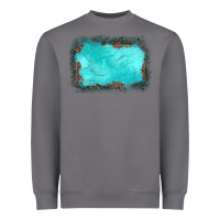 Storm gemstone turquoise leopard background Heavyweight Sweatshirt - JahusDesignShop