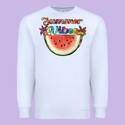 Summer Vibes Premium Sweatshirt Designed By Jahusdesignshop