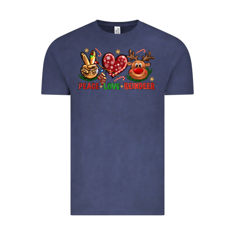 Peace Love Reindeer Christmas Vintage Tee by BundleAndBundleShop | Teevron