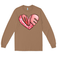 Toasted Coconut heart shaped love valentine's day Long Sleeve Tee - LillyAllenDesigns