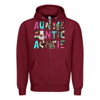 Burgundy auntie heifer cactus Zipper Hoodie - JahusDesignShop