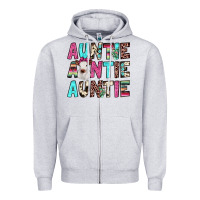 Heather Grey auntie heifer cactus Zipper Hoodie - JahusDesignShop