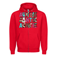 Red auntie heifer cactus Zipper Hoodie - JahusDesignShop