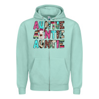 Seafoam auntie heifer cactus Zipper Hoodie - JahusDesignShop
