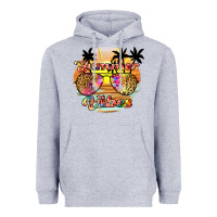 Heather Grey summer vibes2 Heavyweight Hoodie - JahusDesignShop