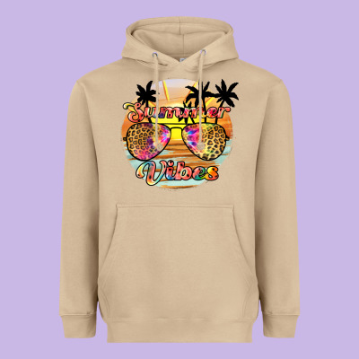 Summer Vibes2 Heavyweight Hoodie Designed By Jahusdesignshop