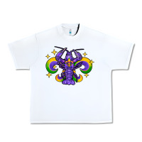White mardi gras crawfish 2 Urban Heavy Tee - FaDigitalArtStudio