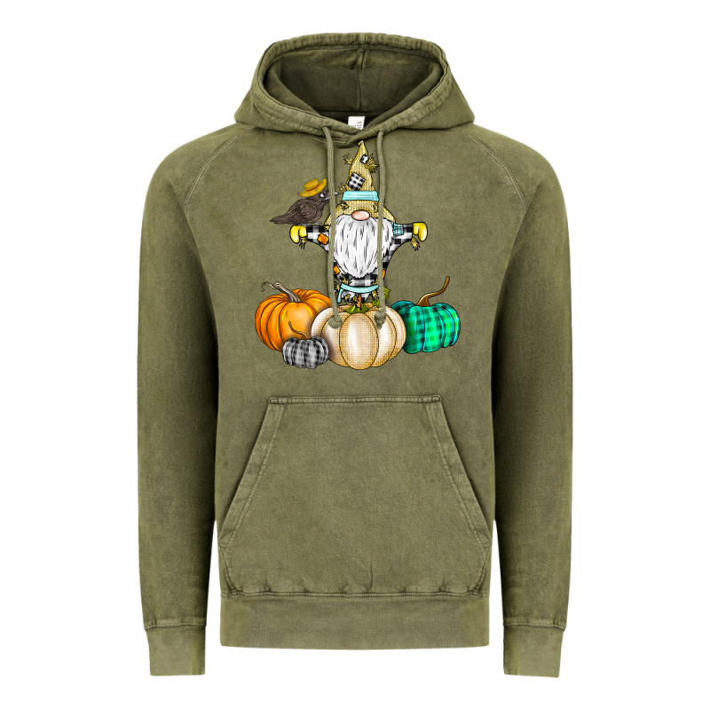 Happy Fall Vintage Hoodie by CowhideDigitalArt | Teevron