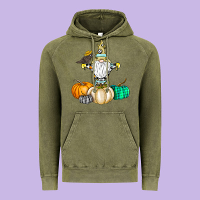 Happy Fall Vintage Hoodie Designed By Cowhidedigitalart