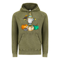 Vintage Olive Happy Fall Vintage Hoodie - CowhideDigitalArt