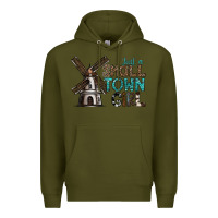 Army Green just a small town girl Premium Hoodie - SublimationCraftShop