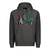 Charcoal Heather just a small town girl Premium Hoodie - SublimationCraftShop