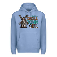 Colony Blue just a small town girl Premium Hoodie - SublimationCraftShop