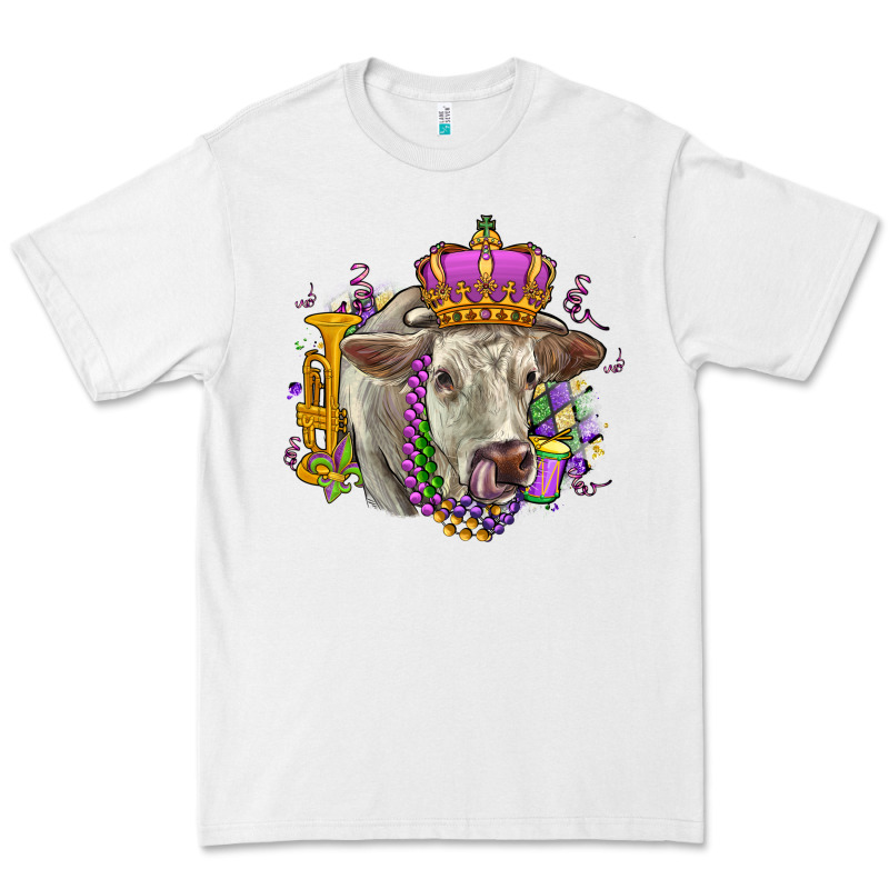 Charolais Mardi Gras Premium Tee by OliviaCreatesArt | Teevron