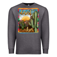 Charcoal Heather desert vibes Premium Sweatshirt - JahusDesignShop