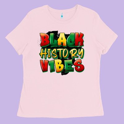 Black History Vibes Ladies Tee Designed By Fadigitalartstudio