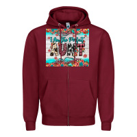 Burgundy i am perfect aunt Zipper Hoodie - JahusDesignShop