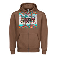 Chestnut i am perfect aunt Zipper Hoodie - JahusDesignShop