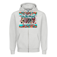 Dove Grey i am perfect aunt Zipper Hoodie - JahusDesignShop