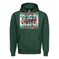 Sports Green i am perfect aunt Zipper Hoodie - JahusDesignShop
