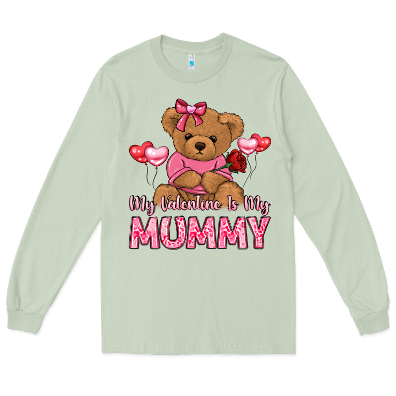 My Valentine Is My Mummy Long Sleeve Tee by LillyAllenDesigns | Teevron