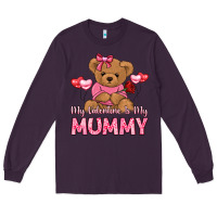 Plum my valentine is my mummy Long Sleeve Tee - LillyAllenDesigns