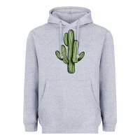 Heather Grey cactus Heavyweight Hoodie - JahusDesignShop