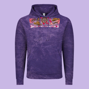 Howdy Valentine Vintage Hoodie Designed By Cowhidedigitalart