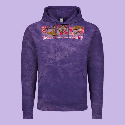 Howdy Valentine Vintage Hoodie Designed By Cowhidedigitalart