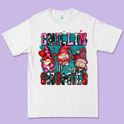 Chillin With My Gnomies Olivia Premium Tee Designed By Oliviacreatesart