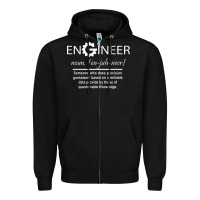 Black #engineer   #noun Zipper Hoodie - baoMotion