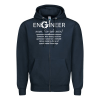 Navy #engineer   #noun Zipper Hoodie - baoMotion