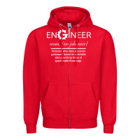Red #engineer   #noun Zipper Hoodie - baoMotion