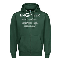 Sports Green #engineer   #noun Zipper Hoodie - baoMotion