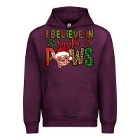 Mauve Wine i believe in santa paws chihuahuha Urban Hoodie - Jasminsmagicworld