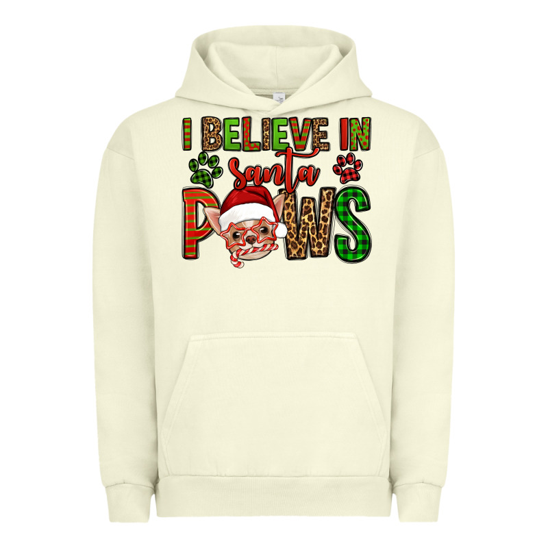I Believe In Santa Paws Chihuahuha Urban Hoodie by Jasminsmagicworld | Teevron