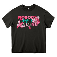 Asphalt nobody fights alone cancer awareness Heavy Core Tee - CowGirlArtShop
