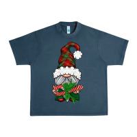 Midnight Navy Christmas Gnome With Candy Urban Heavy Tee - BundleAndBundleShop