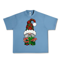 Pebble Blue Christmas Gnome With Candy Urban Heavy Tee - BundleAndBundleShop